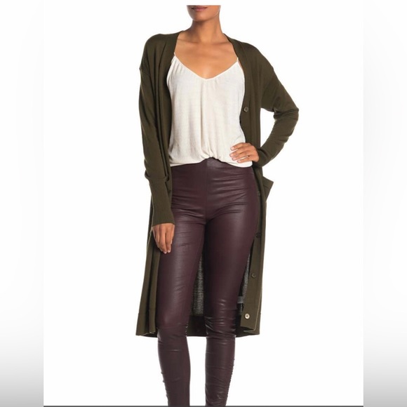 NWT Grey Jason Wu Leather Pants (Size 4) - Picture 1 of 13